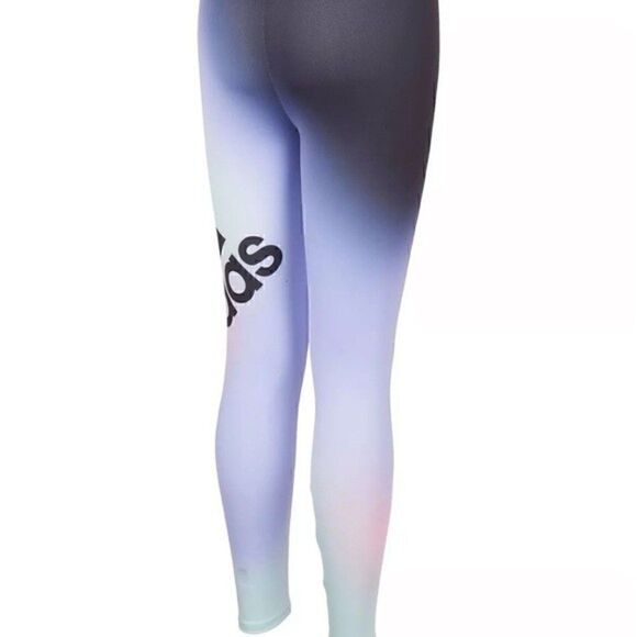 ADIDAS Little Girls AEROREADY Ombre Graphic Tight, leggings,workout pants size 4 - Picture 4 of 9